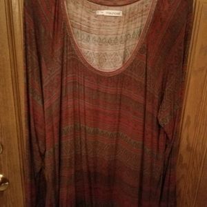 Long sleeve soft top